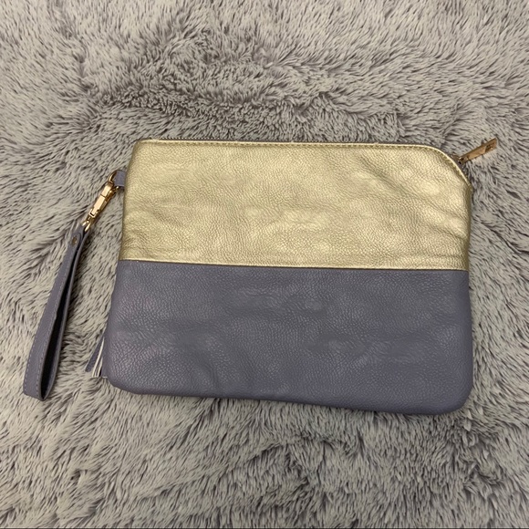 Gold and Silver Wristlet Clutch - Picture 2 of 5